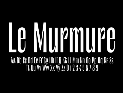 开源字体 | 免费商用英文字体 Le Murmure免费下载