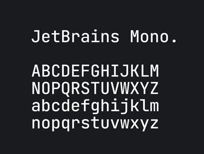 开源字体 | 免费商用英文等宽字体 JetBrains Mono 免费下载