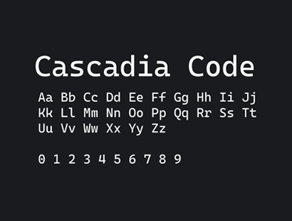 开源字体 | 免费商用英文等宽字体 Cascadia Code 免费下载 