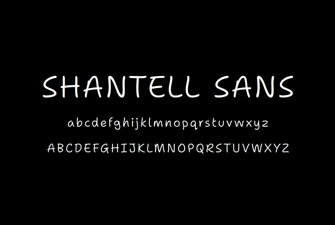 开源字体_免费商用英文字体 Shantell Sans 免费下载