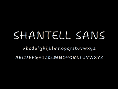 开源字体 | 免费商用英文字体 Shantell Sans 手写卡通风格免费下载