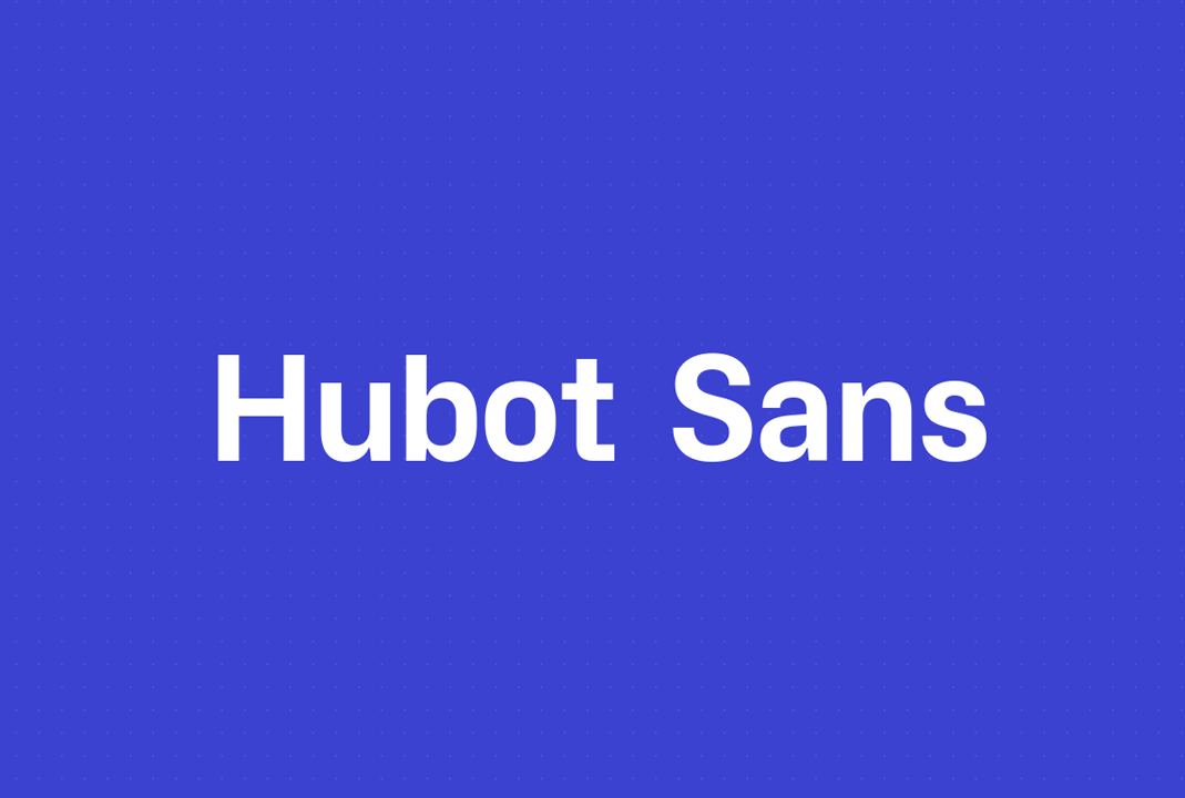 Hubot Sans 免费商用可变英文体下载