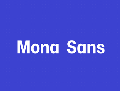 开源字体 | Mona Sans 免费商用可变英文体下载