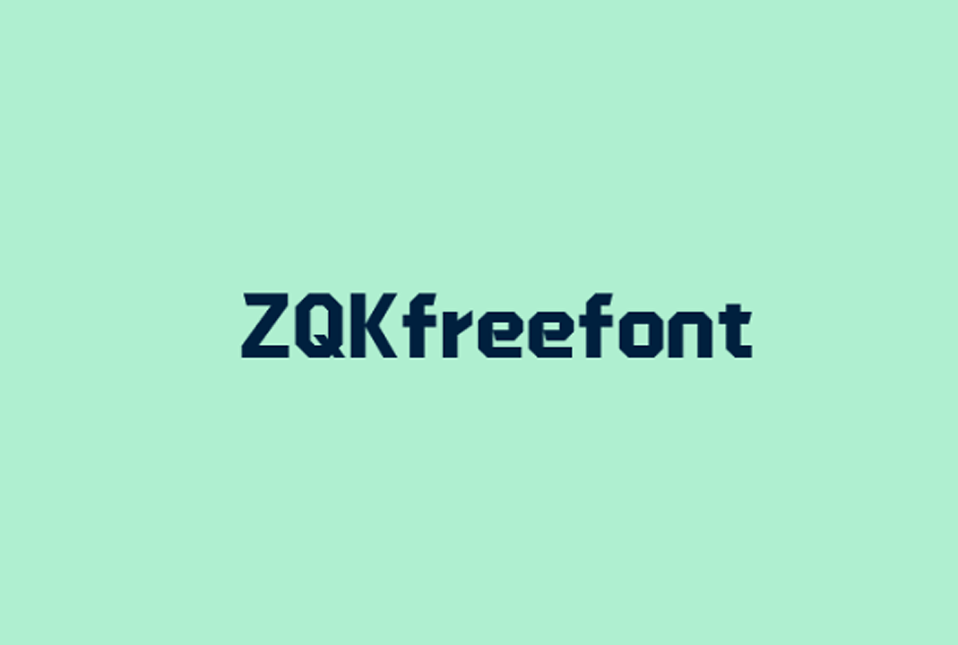 ZQKFreefont 免费商用英文体下载