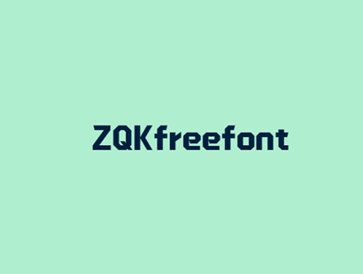 ZQKFreefont 免费商用英文体下载