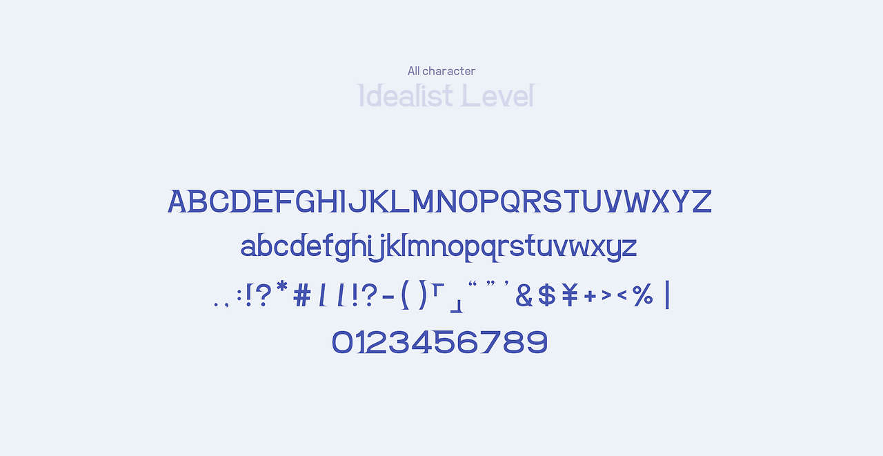 Idealist Flow  适用于需文字标题具备较大吸引力时